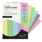 Paper Pep Colorissimi Card Stock 220Gsm A4 Pastel Shades Assorted Pack Of 15 Sheets