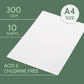 Paper Pep Artists' Gouache Paint Paper 300Gsm Cold Pressed A4 Pack Of 10