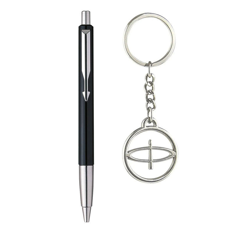 Parker Vector Standard ball pen with Key Chain - Blue Ink, Pack Of 1