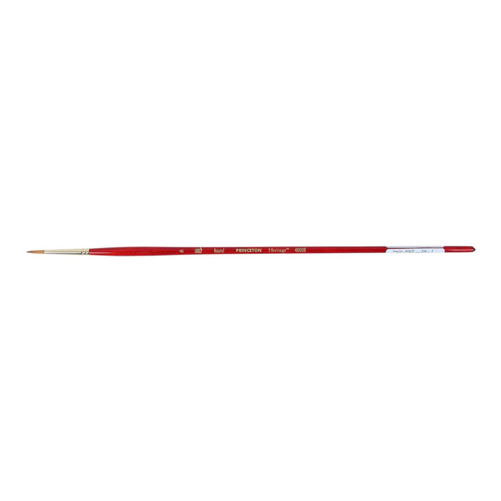 Princeton Velvetouch Short Handle Stroke Paintbrush (1/4 Inches)