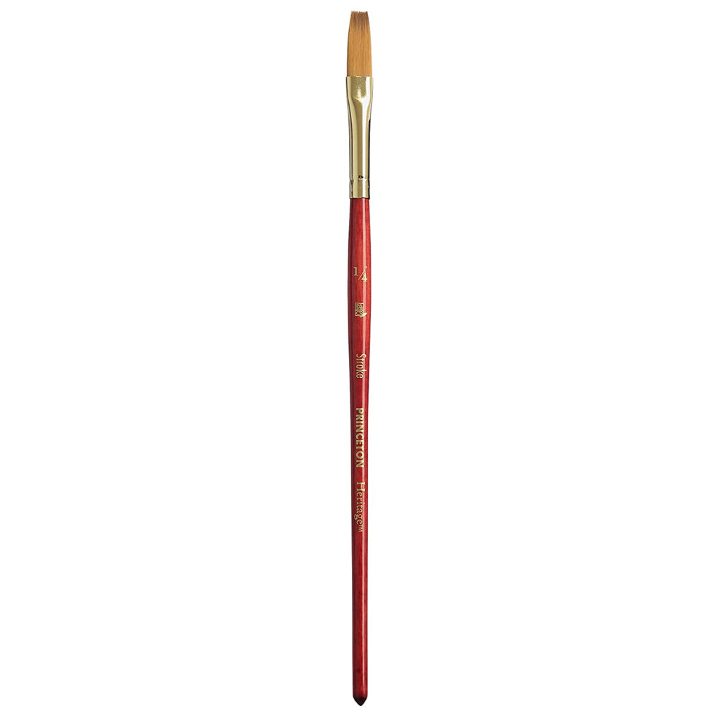 Princeton Heritage Short Handle Stroke Paint Brush (Size-1/4 Inches)