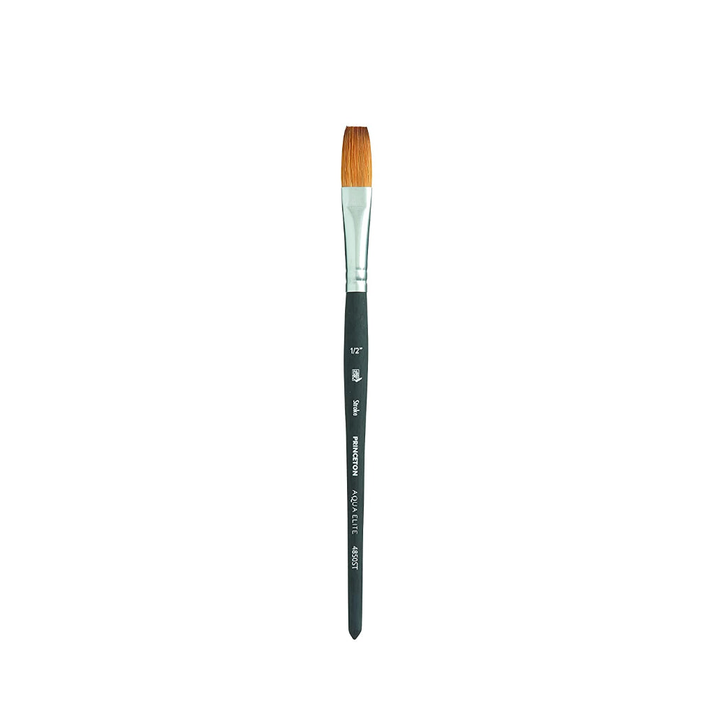 Princeton Aqua Elite Short Handle Stroke Paint Brush (1/2 Inches)