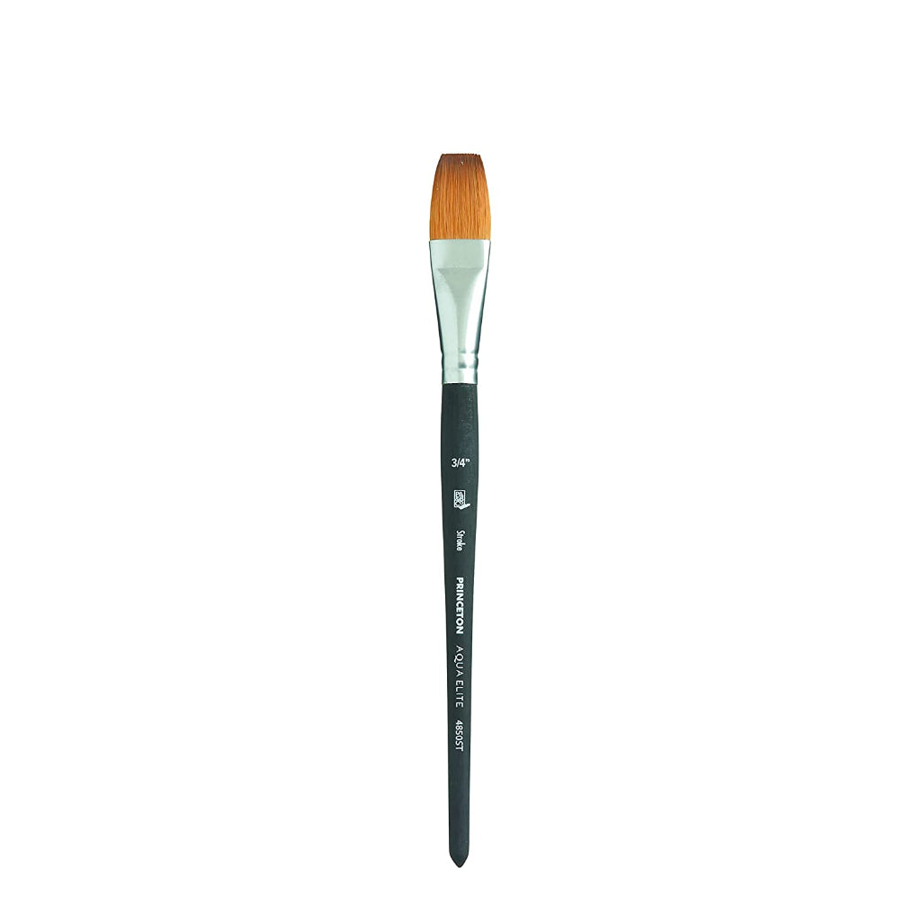 Princeton Aqua Elite Short Handle Stroke Paint Brush (3/4 Inches)