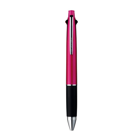 UniBall Jetstream Msxes100007 4 Color Ball Point Pen & Mechanical Pencil - Pink