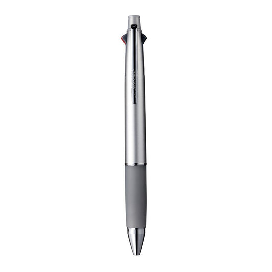 Uni-Ball Jetstream MSXES-1000-07 4 Color Ball Point Pen (0.7mm) & Mechanical Pencil (0.5mm)- Silver Body- Pack Of 1