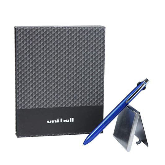 Uni-Ball Jetstream Prime Multifunction Ballpoint Pen Premium Gift Set With Free Card Holder Navy Blue Body)