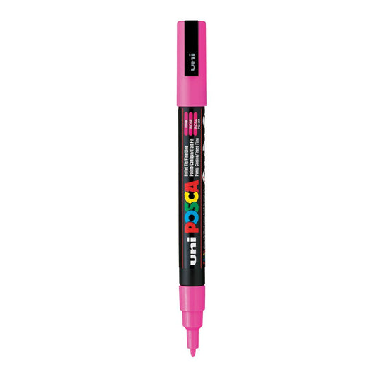 Uni-Ball Posca 3M 0.9-1.3 mm Bullet Shaped Marker Pen (Pink Ink- Pack Of 1)