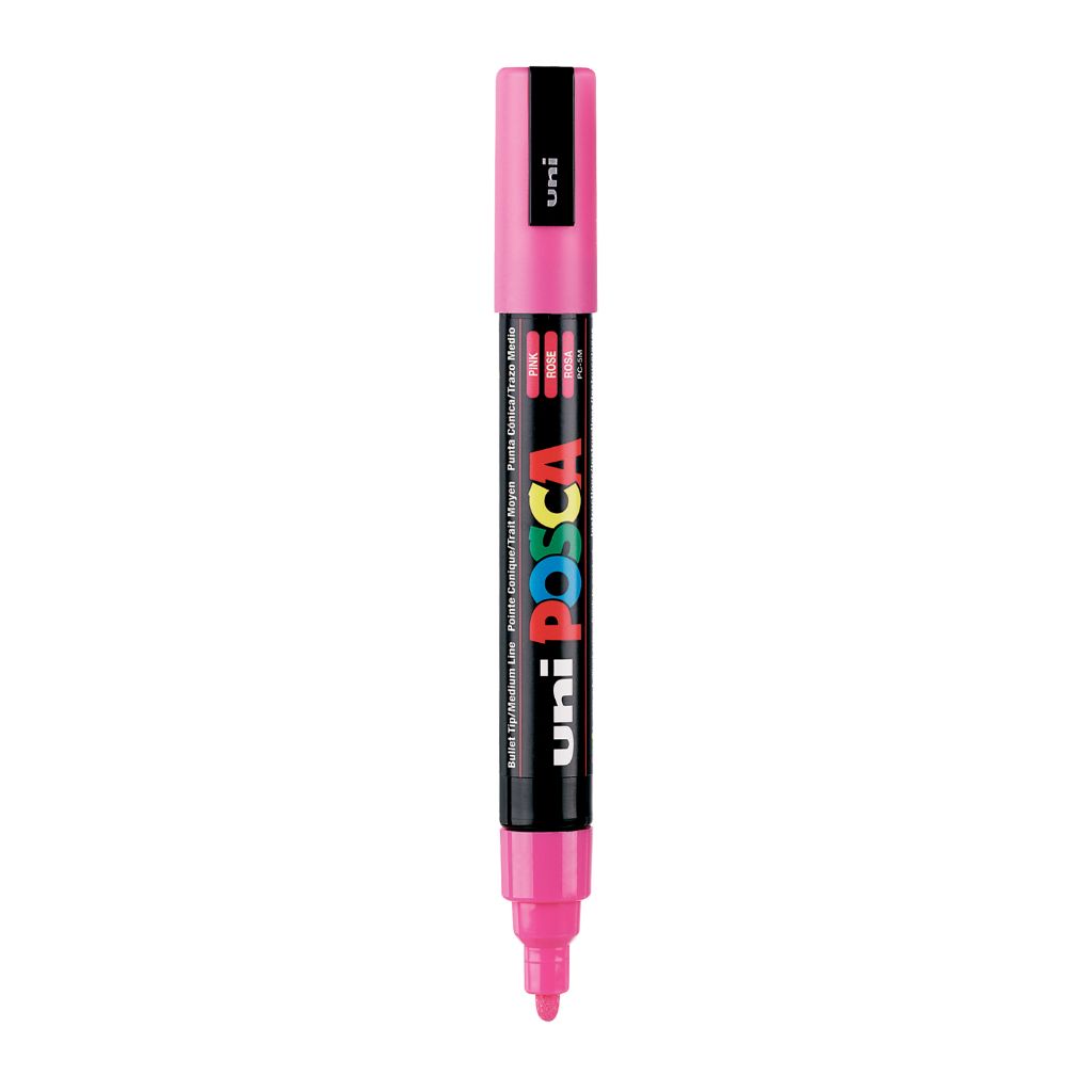 Uni-Ball Posca 5M 1.8-2.5 Mm Bullet Shaped Marker Pen (Pink Ink- Pack Of 1)