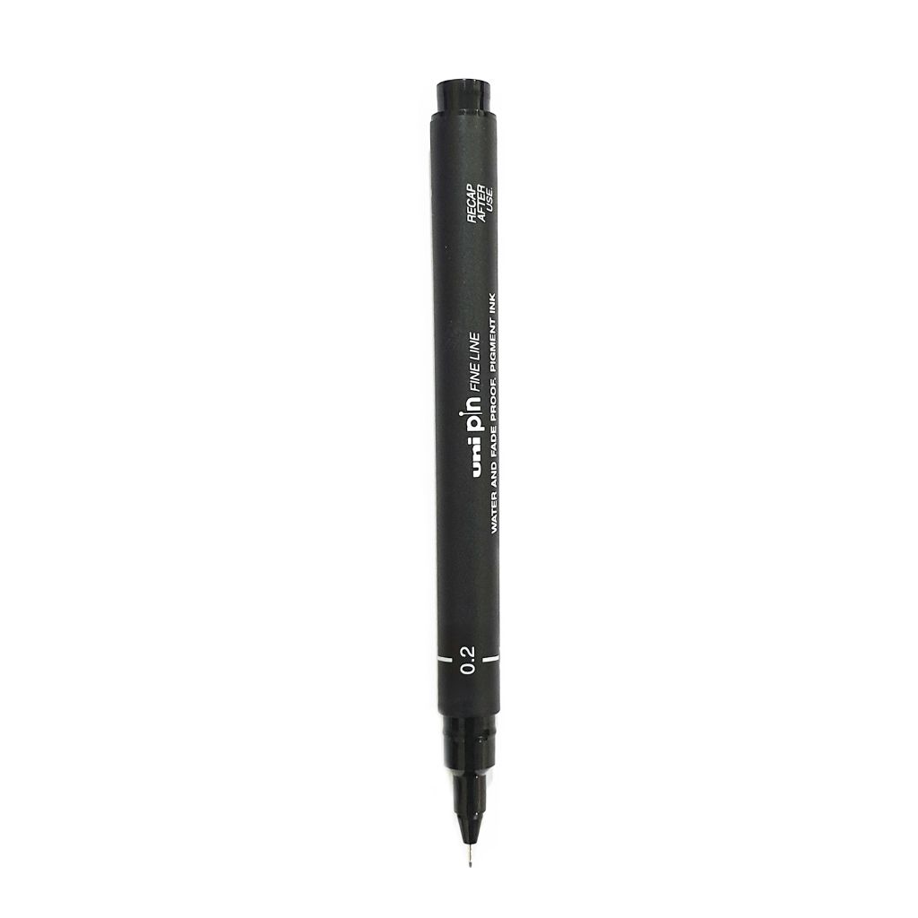 UniBall Pin200 0.2mm Fine Line Markers Black
