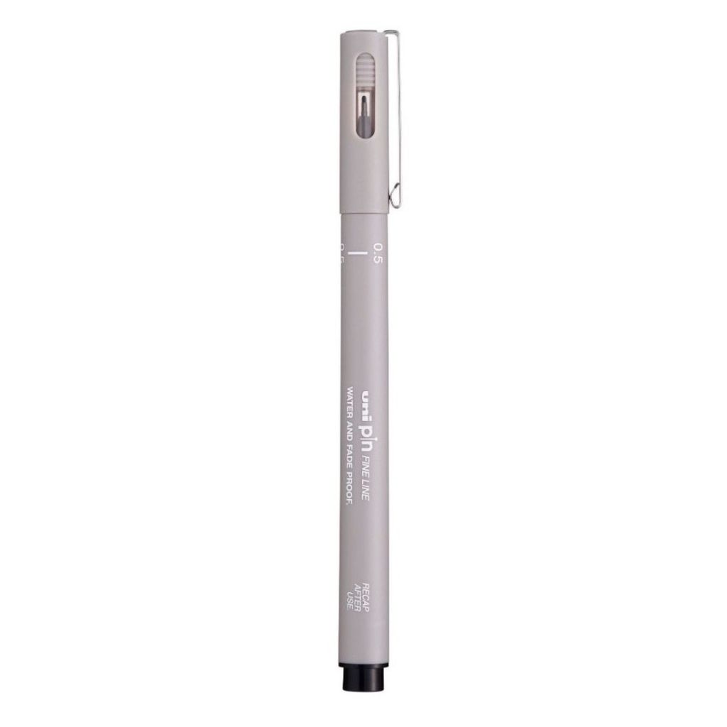 Uniball Pin - 200 - 0.5mm Fine Line Markers - Light Grey