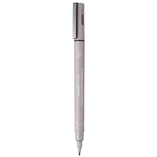 Uniball Pin - 200 - Fine Line Brush - Light Grey