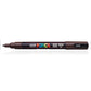 Uni-Ball Posca 3M 0.9-1.3 Mm Bullet Shaped Marker Pen (Brown Ink- Pack Of 1)