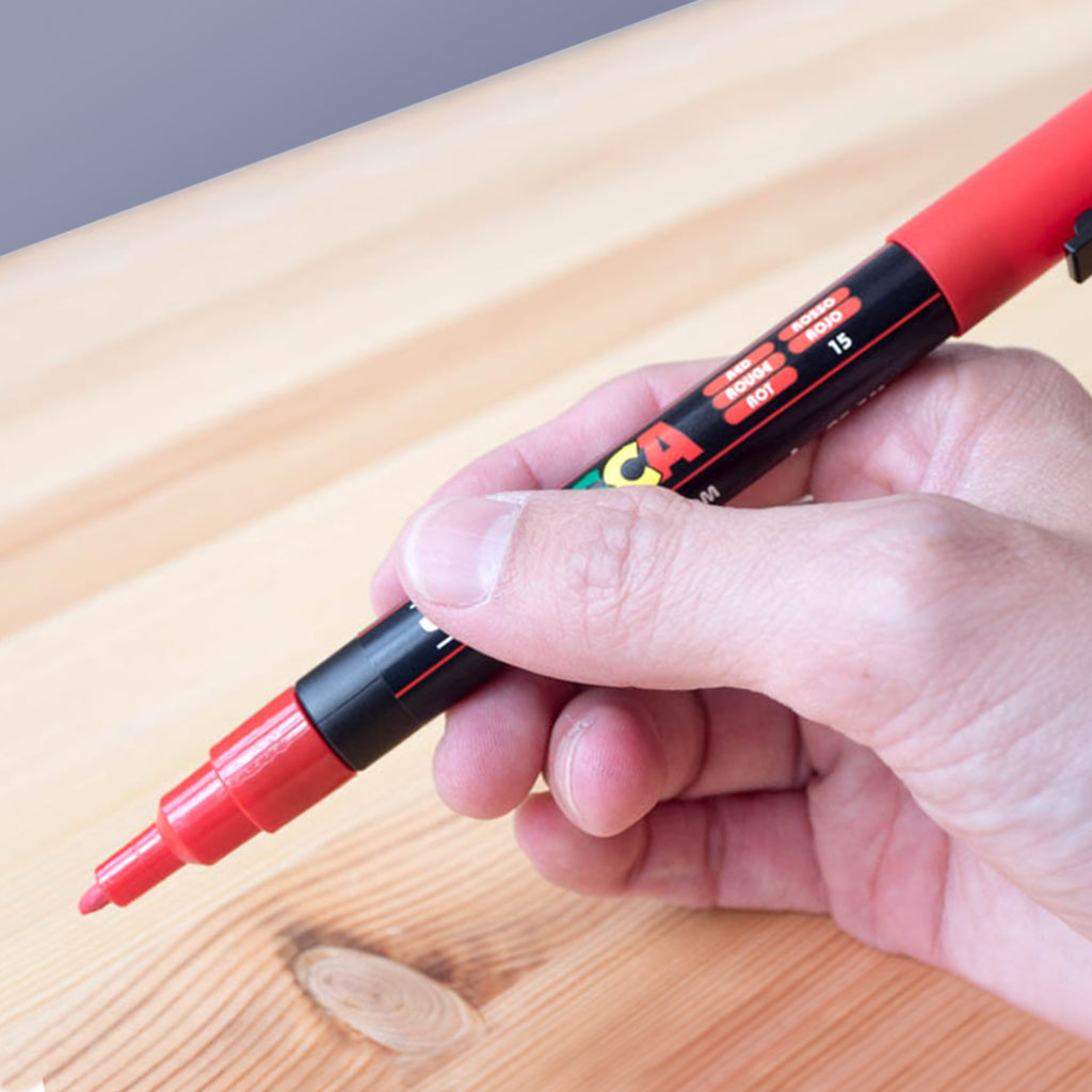 Uni-Ball Posca 3M 0.9-1.3 Mm Bullet Shaped Marker Pen (Gold Ink- Pack Of 1)
