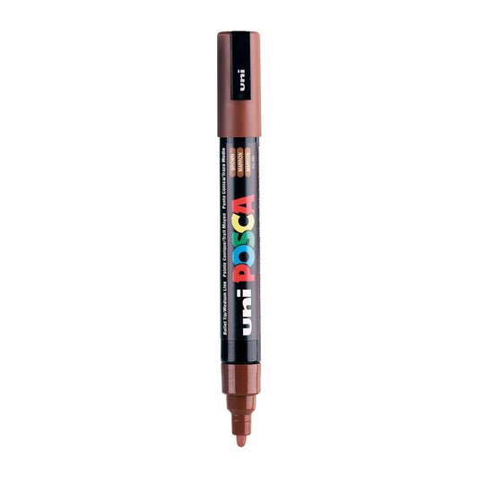 Uni-Ball Posca 5M 1.8-2.5 Mm Bullet Shaped Marker Pen (Brown Ink- Pack Of 1)