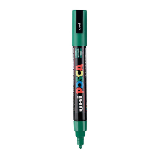 Uni-Ball Posca 5M 1.8-2.5 mm Bullet Shaped Marker Pen (Green Ink- Pack Of 1)