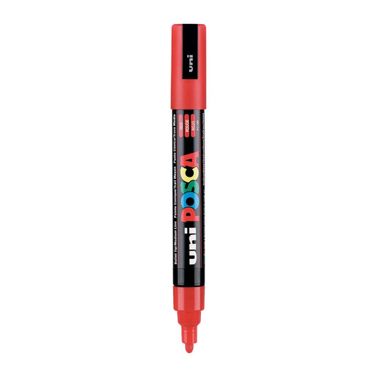 Uni-Ball Posca 5M 1.8-2.5 Mm Bullet Shaped Marker Pen (Red Ink- Pack Of 1)