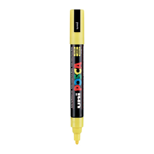 Uni-Ball Posca 5M 1.8-2.5 Mm Bullet Shaped Marker Pen (Yellow Ink- Pack Of 1)