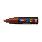 Uni-Ball Posca Pc-8K Bold Point Chisel Shaped Marker Pen (8.0 mm- Brown Ink- Pack Of 1)