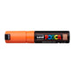 Uni-Ball Posca Pc-8K Bold Point Chisel Shaped Marker Pen (8.0 mm- Orange Ink- Pack Of 1)