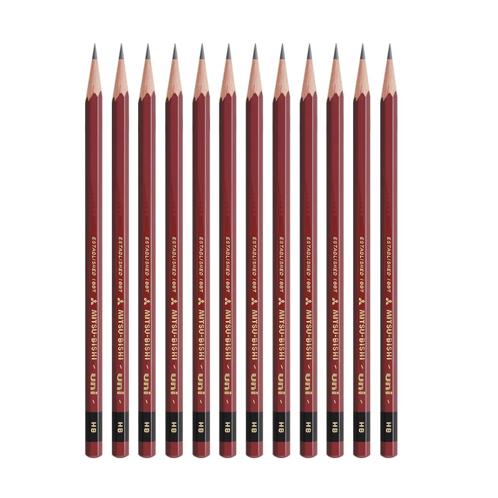 Uni-Ball Writing & Drawing Hb Pencil (Pack Of 12)